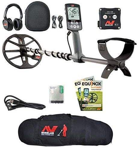 Minelab Equinox 800 Metal Detector Water Resistant Underwater Up To 3 MT. Wireless Bluetooth Headphones Multi-frequency + Bag