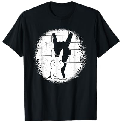 Conejo Marioneta Sombra Rock En Heavy Metal Diablo Cuernos Música Camiseta