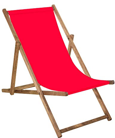 SPRINGOS Liegestuhl Gartenliege Klappstuhl aus Holz imprägniert klappbar Relaxliege Campingstuhl Strandstuhl Buchenholz