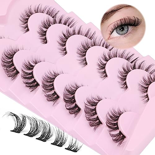 Cluster Lashes Cat Eye Falsche Wimpern Extensions Natürliche 14MM Individual Künstliche Natural Lashes Katzenaugen von Lvmixwig