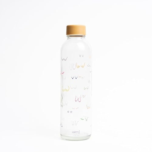 Carry Bottles - Borraccia in vetro da 0,7 l (Boobies) | Borraccia sportiva, senza BPA, a tenuta stagna e gassata | Made in Germany