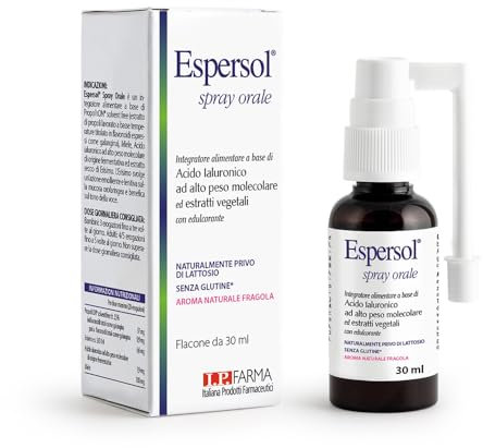 IP FARMA® Espersol Spray Orale 30 ml - Integratore alimentare a base di acido ialuronico ad alto peso molecolare ed estratti vegetali con edulcorante