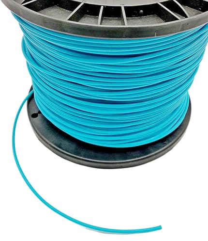 Cordel de 200 m x 2,7 mm, redondo, doble núcleo de acero, hilo para cortacésped, desbrozadora