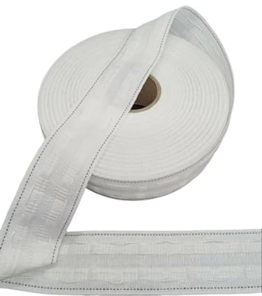 Polyester Curtain Heading Header Tape, Pencil Pleat Various Widths and Lengths Available (50mm Width- 1 Metre Length)
