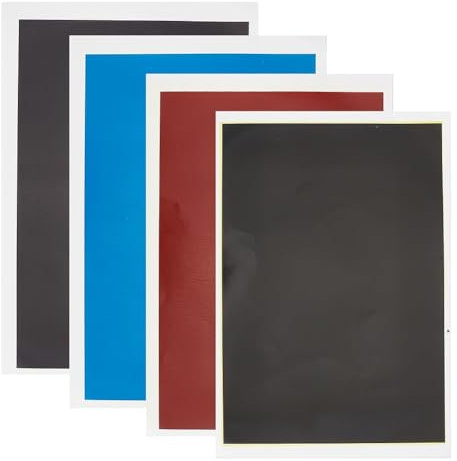 Joselin 4 Stück Lasergravur-Markierungspapier, 39 X 27 cm, Dimm-Farbpapier, für Glas, Metall, Keramik, Heimwerkerarbeiten