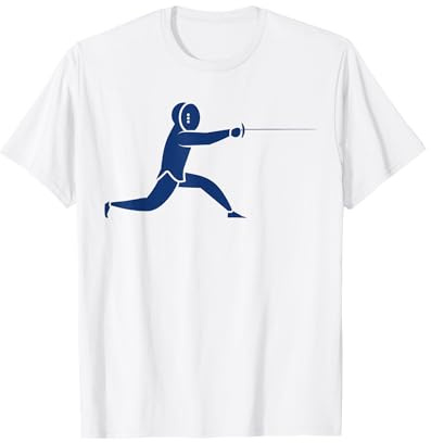 Esgrima deporte de combate simple espada minimalista Esgrima Camiseta