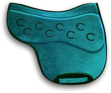 Posh Pony Teal Saddle pad (Medium/Large for Saddles fom 17 - 19)