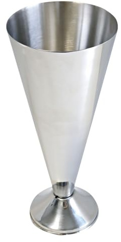 FRANZ MENSCH 1 Stück Spritzbeutelständer | Edelstahl, silber, H: 32cm, Ø: 15cm, Spritzbeutelständer, Spritzbeutelhalter