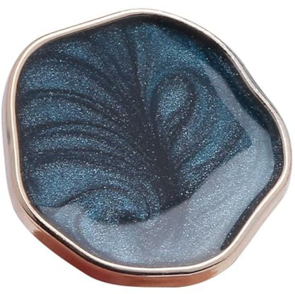 Blausky 10 Stück Glitzerknöpfe,Deko Knöpfe Retro Hemdknöpfe Mantelknöpfe Bastelknöpfe Zierknöpfe zum Basteln für Kleider Nähen DIY Handwerk Scrapbooking und Geschenk Deko,Marineblau,21mm