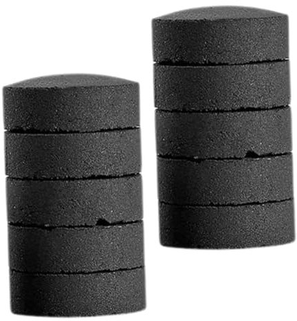 IWOWHERO 10piezas Tabletas para Barbacoa y Chimenea De Madera Sin Humo para Camping Cocina y Hervir Agua Fácil De Encender Uso Multifuncional para Barbacoa Interior y Exteriores