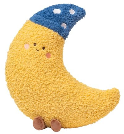 Generisch Niedliche Kissen | Sonne Und Mond Kuschelkissen - Weiches Ergonomisches Kissen Aus Plüschstoff Für Nackenentlastung Lendenstütze Schlaf Bett Baby Frauen