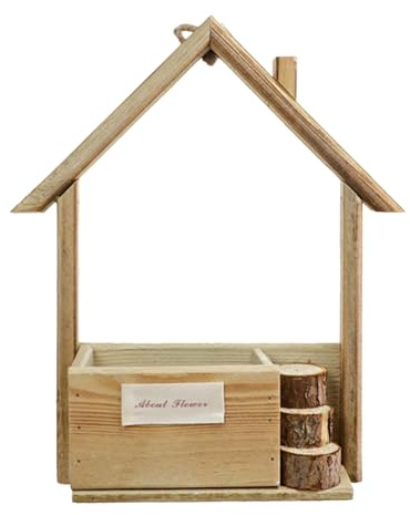 Fioriera da parete, moderna, da appendere, in legno ampiamente usato, rustico, facile da montare per casa, ufficio, materiale di alta qualità, oggetto per piante grasse erbe