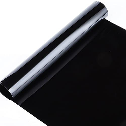 Vinilos Para Cristales Coche Película de aislamiento de vidrio de automóvil Ventana de automóvil negro Flim Privacy Sun Bloqueo Anti Uva Ventana Tint Opque Opaco Window Film Sticker for coche Laminas