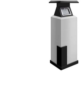 Poubelle Exterieur Cendrier de sol for siège de laque de cuisson en acier inoxydable, cendrier, collecteur de mégots de cigarettes, pilier Vertical for hall d'entrée Poubelle Recyclage(Blanc)