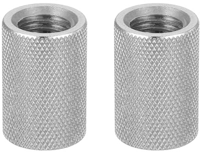 QUARKZMAN 2 Stück M14 Flache Rändelmuttern 304 Edelstahl D20 X H30mm | Verstellmuttern Befestigungselemente, Flachkopf Diamantgerändelt Durchgangsloch, Für Elektronik Maschinen