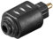 Goobay 11924 Adaptateur audio numérique Toslink ; mini Toslink vers Toslink - Prise 3 5 mm mini Toslink > Connecteur TOSLINK
