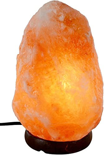 Himalayan Crystal Rock Salt Lamp Authentic Quality Crystals with CE Certified Plug and Bulb Table lamp Night Bulb (2-3kg)