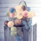 Fairy Lights LED String Lights Plug in Indoor - 3.8M 20 Pcs 6cm Diameter Cotton Ball String Lights White Xmas Fairy Lights Starry Wall Light Wedding Party Home Christmas Decoration