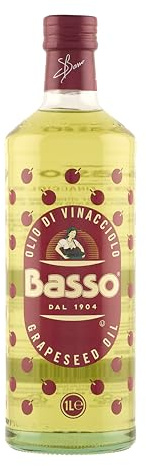 Basso Olio di Vinacciolo alimentare da condimento in confezione da 1 litro