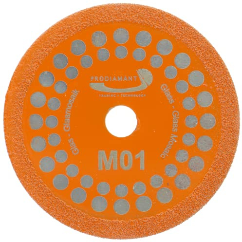 PRODIAMANT disco da taglio diamantato 75mm x 10mm M01 vetro tessere di vetro mosaico disco da taglio diamantato per tessere di vetro