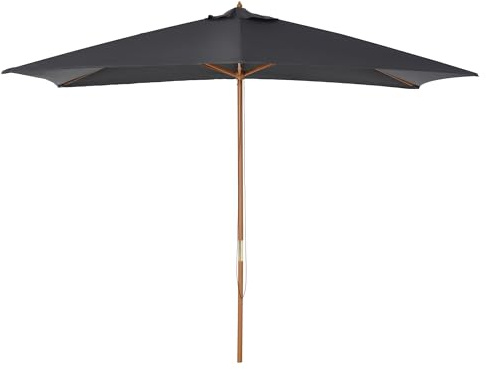Outsunny Parasol Droit Rectangulaire 3L x 2l x 2,5H m Gris Foncé