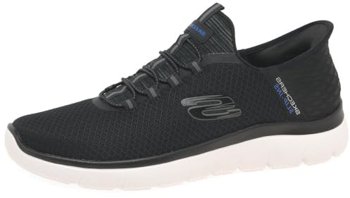 Skechers Herr Baskets Haut De Gamme Summits À Enfiler, Black, 44 EU