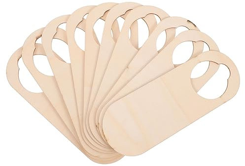 Garneck Türschild Holz Blanko Türhänger 20 Stück zum Aufhängen an Türgriff/Türknauf Unlackiert Selbstgemacht Dekoration für Haushalt Hotel Feste Innenbereich