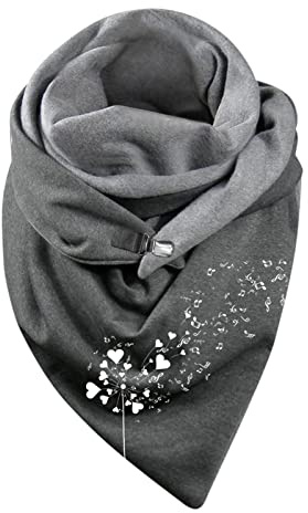 Damen Dreieckschal Frauen Schal Mit Knöpfen Elegant Klassischer Persönlichkeit Geometrische Herbstschal Kaschmir-Schal mit Button Herbst Valentinstag Ein Weicher Schal als Geschenk