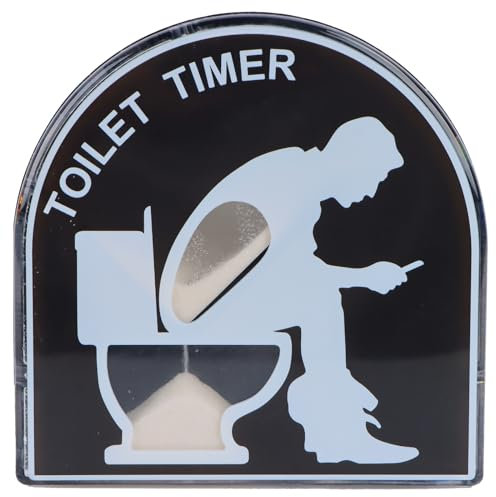RUNEAY - Timer da bagno per uomo, con clessidra creativa, regalo divertente per uomini, regali pratici per marito e papà, regali per uomini, compleanni, San Valentino, festa del papà