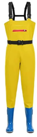 Wansiman Wathose,FischTeich Anglerhose,Wathose Damen,Teichhose,Wathose Anglerhose,Jagd Wathosen,rutschfest Wathosen,Kniepolster,wasserdichte,Atmungsaktive,Strapazierfähige Hosenträger,Für Bauernhöfe