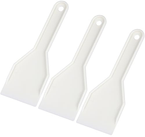 Amosfun 3 Pz Pala Antigelo Dispositivo Di Rimozione Della Neve Raschietto Per Il Ghiaccio Per Auto Pala Per Rimuovere Il Gelo Dal Congelatore Pala Del Ghiaccio Sbrinatore Kit Gadget Bianca