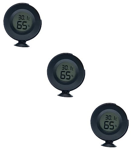 Milisten 3stücke Digitales Hygrometer Thermometer Für Reptilien Präzise Temperatur Und Luftfeuchtigkeitsmessung Drehung Für Terrarien Und Aquarien