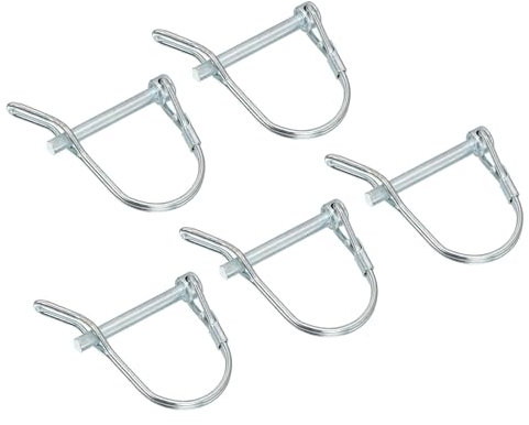 QUARKZMAN 5Pcs Perno Di Aggancio Per Rimorchio Da 3/16 Diametro, 1-5/8 Lungo Perno Di Blocco Dell'Albero, Perno Rotondo Pto Per Rimorchi Agricoli Carri Attacchi Per Prato E Giardino