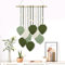 Tapiz de Macramé para Colgar en la Pared Tapiz de Hojas de Macramé Hecho a Mano Macramé de pared Boho Deco Decoración de Pared para Dormitorio Sala de Estar