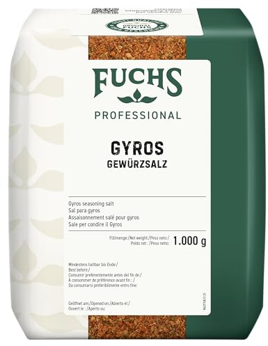Fuchs Professional - Gyros Gewürzsalz | 1 kg im großen Beutel | Gewürz für griechische Fleisch-Gerichte | Für Restaurants und Gastronomie