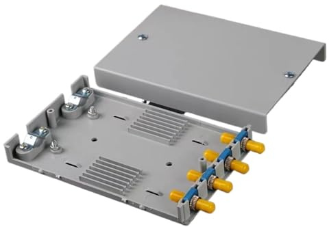 GHZHANG 10PCS Optical cable terminal box 4-port optical fiber terminal box fused fiber box junction box tail fiber box(4Core ST SM)