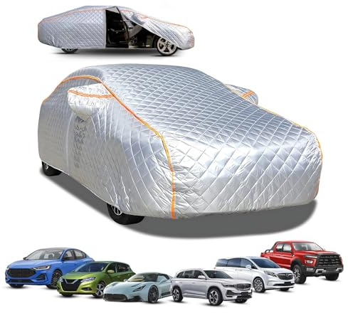 Bâche Voiture Exterieur Anti-grêle pour BMW Series 3 G20-Housse Protection Anti-grêle Épaissie Résistante Housse Imperméable Extérieur Adaptée Toutes Les Aaisons fyu22j