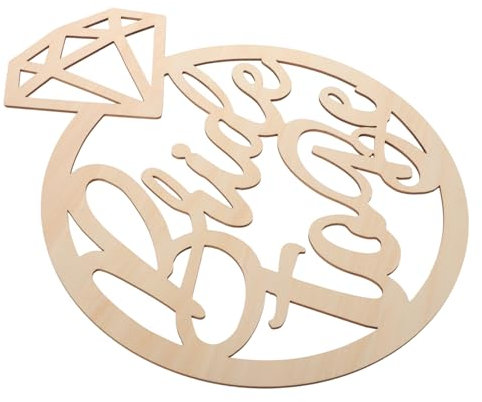 KONTONTY Decorazione da Legno per Matrimonio Cartello Forma Anello Benvenuto per Cerimonia Nuziale Addobbo per Feste e Speciali Atmosfera Romantica
