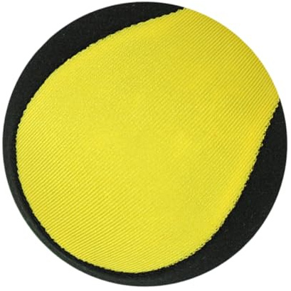 Milisten Water Bouncing Ball Water Sports Ball Pool Toy Stress Relief Cloth-Wrapped TPR Yellow and Black Beach Toy Lightweight
