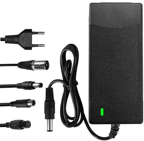 Scooter Charger 42V 2A Scooter Battery 42V Charging Cable | Hoverboard Charging Cable with 6 Connections for Electric Scooter, Electric Bike