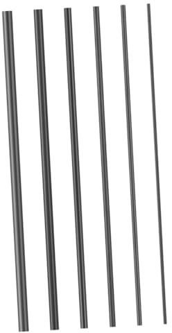 Kisangel 6 Stück Kohlefaser Angelruten Reparaturset mit Schnellreparaturfunktion und Tragbarem Design für Mattenfischerei Reparatur und Defekte Angelrutenverbinder
