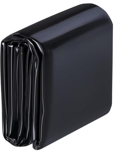 Licsaliwe Liner di laghetto 118x157, 5 Pollici, Fodera Pieghevole della Piscina PE, puntura Resistente a Pesce, Fontana da Giardino