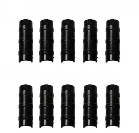 MoSundi Kit di 10 connettori per serra e morsetto per pellicola, ABS+PC, per tubi da 22 mm, 25 mm, 32 mm (nero)