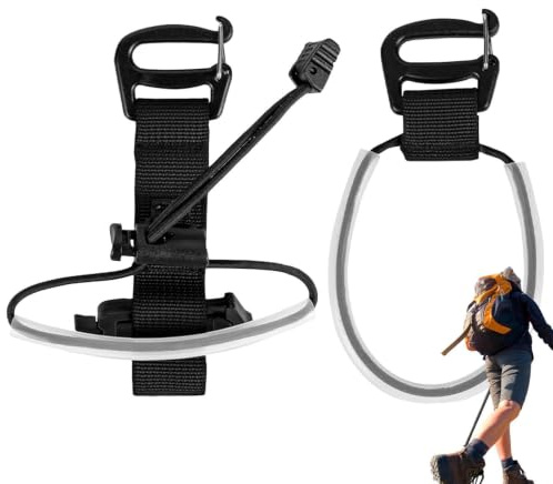 Hållare För Vandringsstavar Till Ryggsäck Handsfree Elastisk Kraftig | Fixeringsrem För Vandringsstav Till Resor Och Vandringsleder, Camping Och Friluftsliv, Backpacking Samt Bergsbestign
