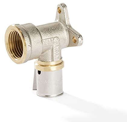H2O-Flex 20er Pressfitting Wandwinkel, 3/4 Innengewinde, Verbundrohr 2,0mm | für Aluverbundrohr Mehrschichtverbundrohr 2,0mm, DVGW zertifiziert, Pressprofil: TH, U und H