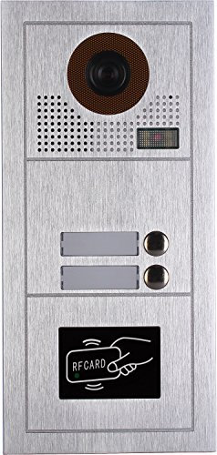 VIDEOCITOFONO 2 FILI 1 2 3 4 MONITOR LCD TOUCH FAMILIARE BIFAMILIARE CONDOMINIALE TELECAMERA (1 Unità Esterna Bifamiliare)