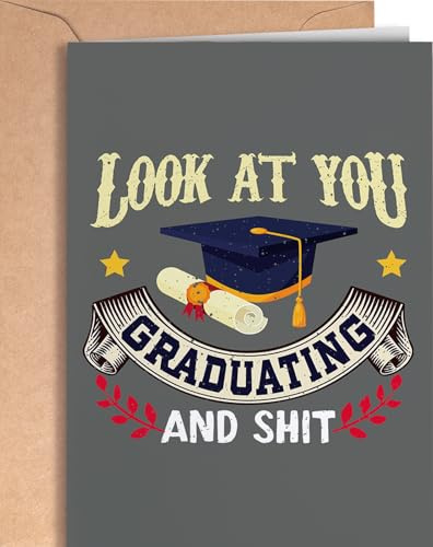 Greeting Cards for Everyone Glückwunsch Karte mit Umschlag - Abschlussgrußkarte - Herzliche Glückwünsche zum Bestanden Abschluss - Abitur, Bachelor, Master, Prüfung, Promotion Doktor Geschenk - NUM 7