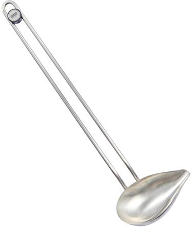 Kuhn Rikon 24144 Essential Sauce Spoon, Stainless Steel, Silver