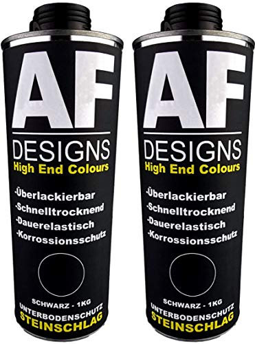 Alex Flittner Designs Unterbodenschutz schwarz 2x1kg überlackierbar Steinschlagschutz