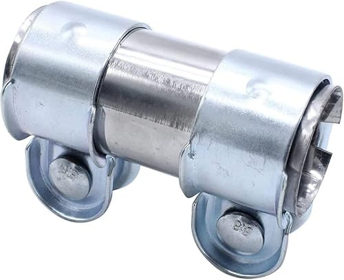 1 PC SHLPDFM Exhaust Clamps Exhaust Pipe Sleeve Connector Stainless Steel 35mm x 95 mm Clamp Universal Fits for Car Boat SUV Truck